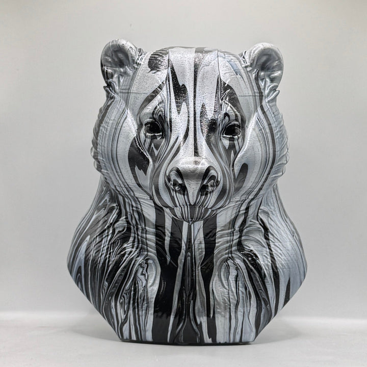 Badger Head – Hand Painted
