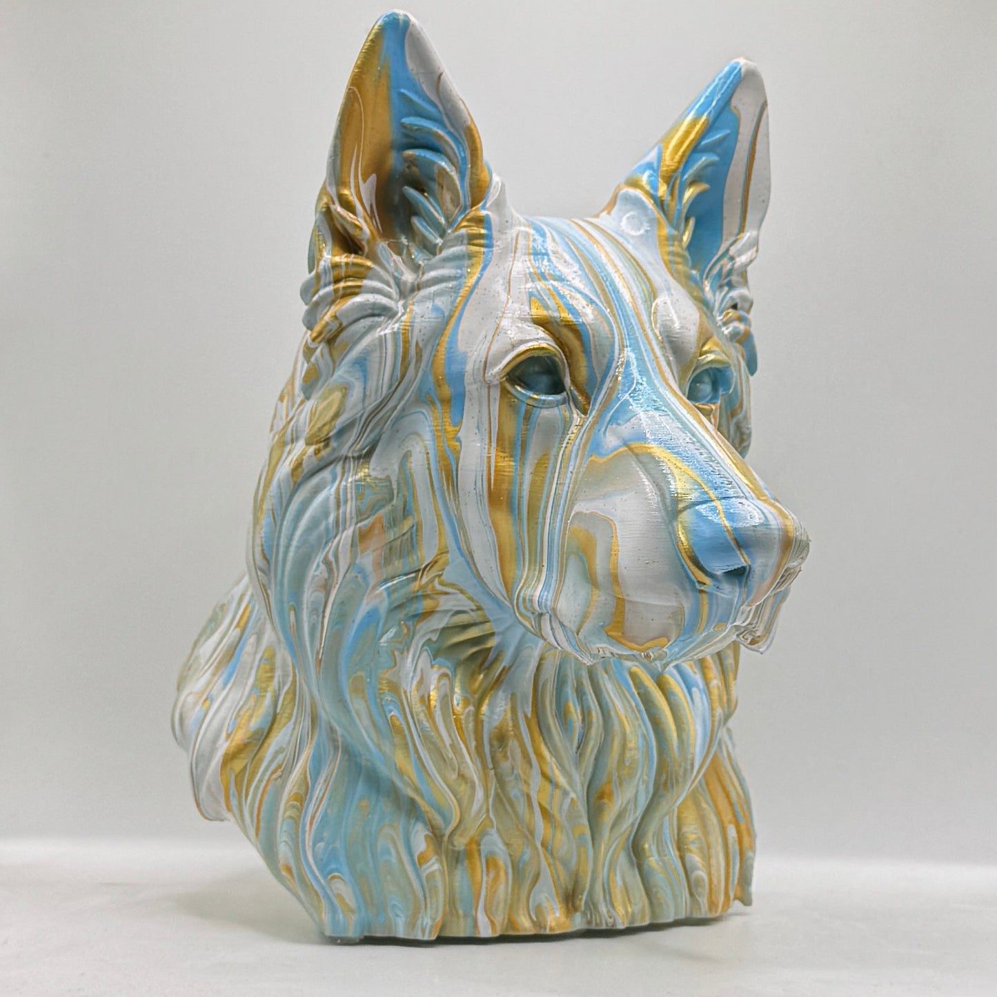 German Shepherd Head – Hand Painted