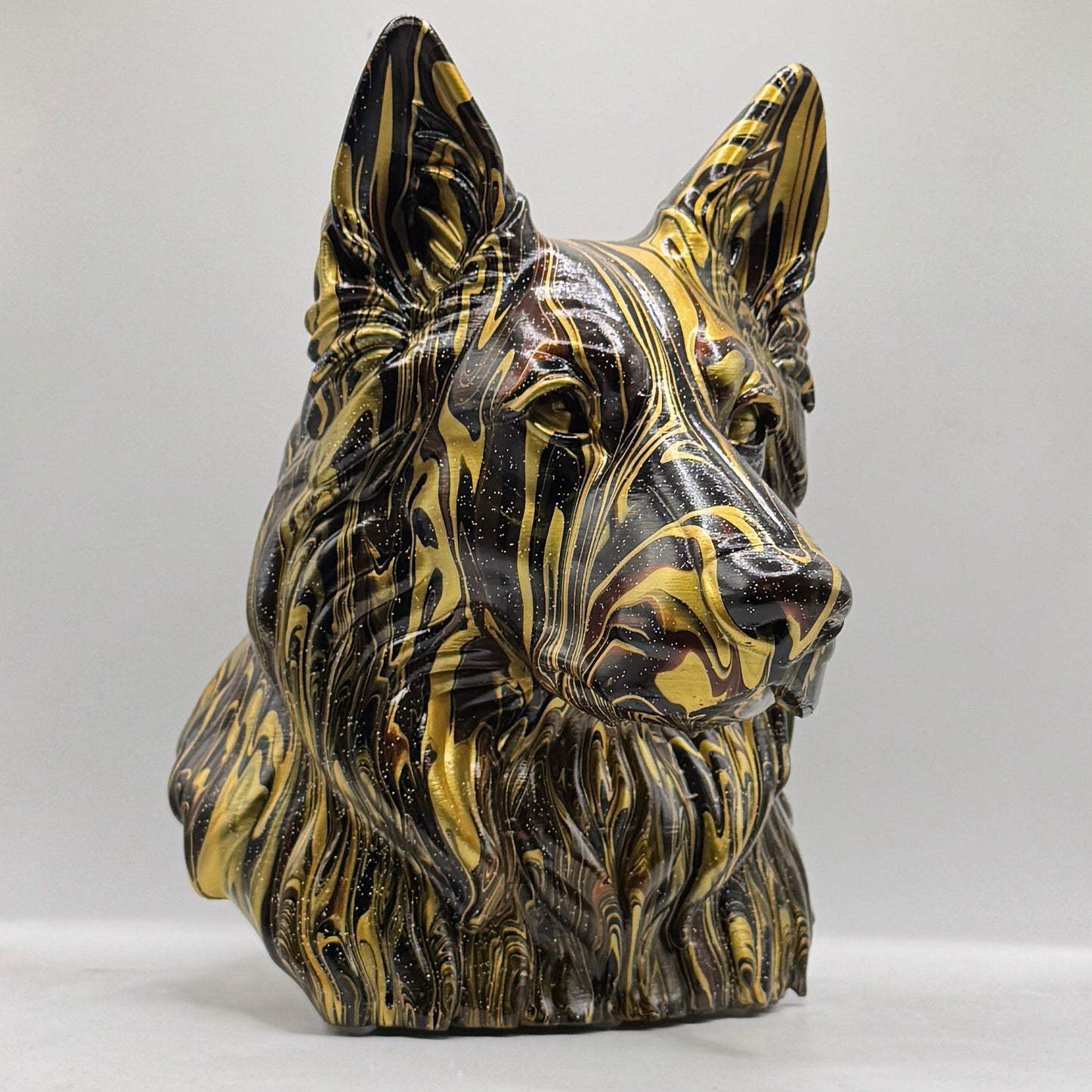 German Shepherd Head – Hand Painted