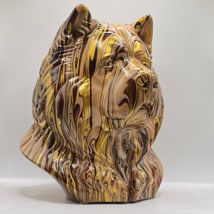 Chow Chow Head – Hand Painted