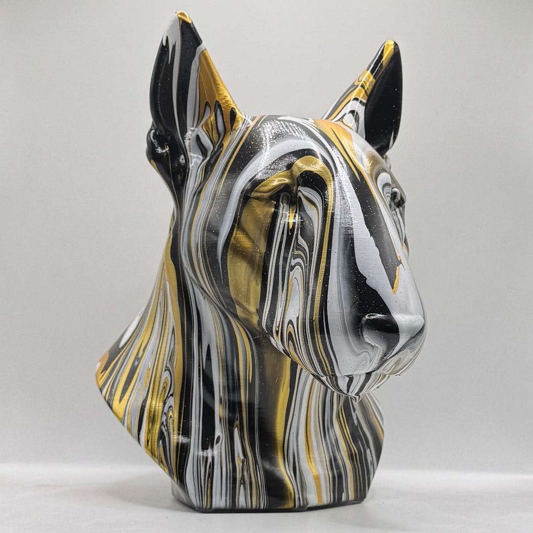 English Bull Terrier Head – Hand Painted