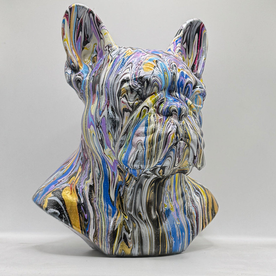 French Bulldog Head – Hand Painted