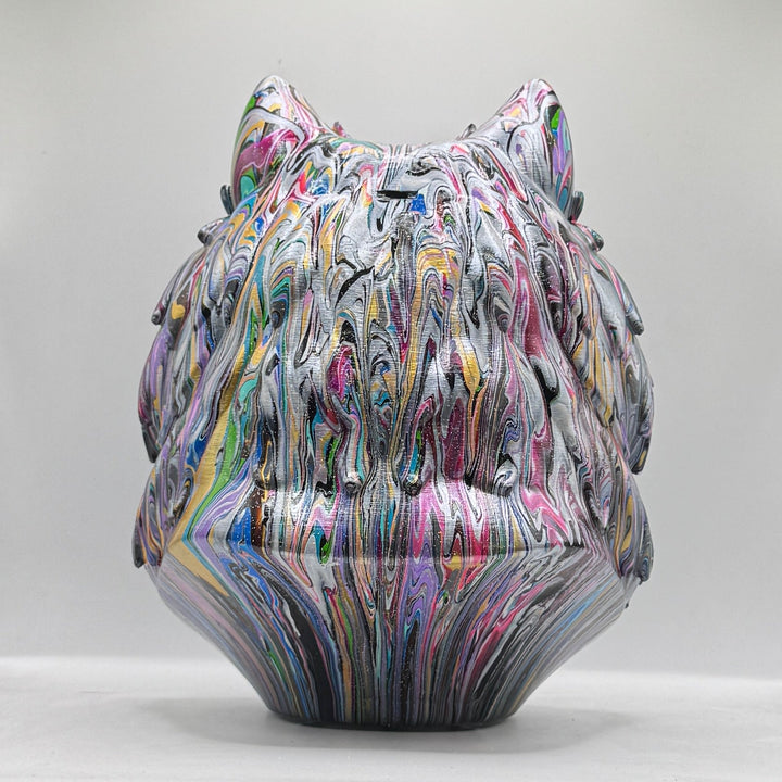 Wolf Spitz Head – Hand Painted
