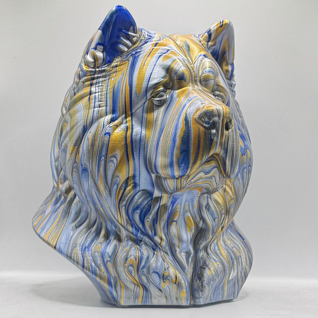 Chow Chow Head – Hand Painted
