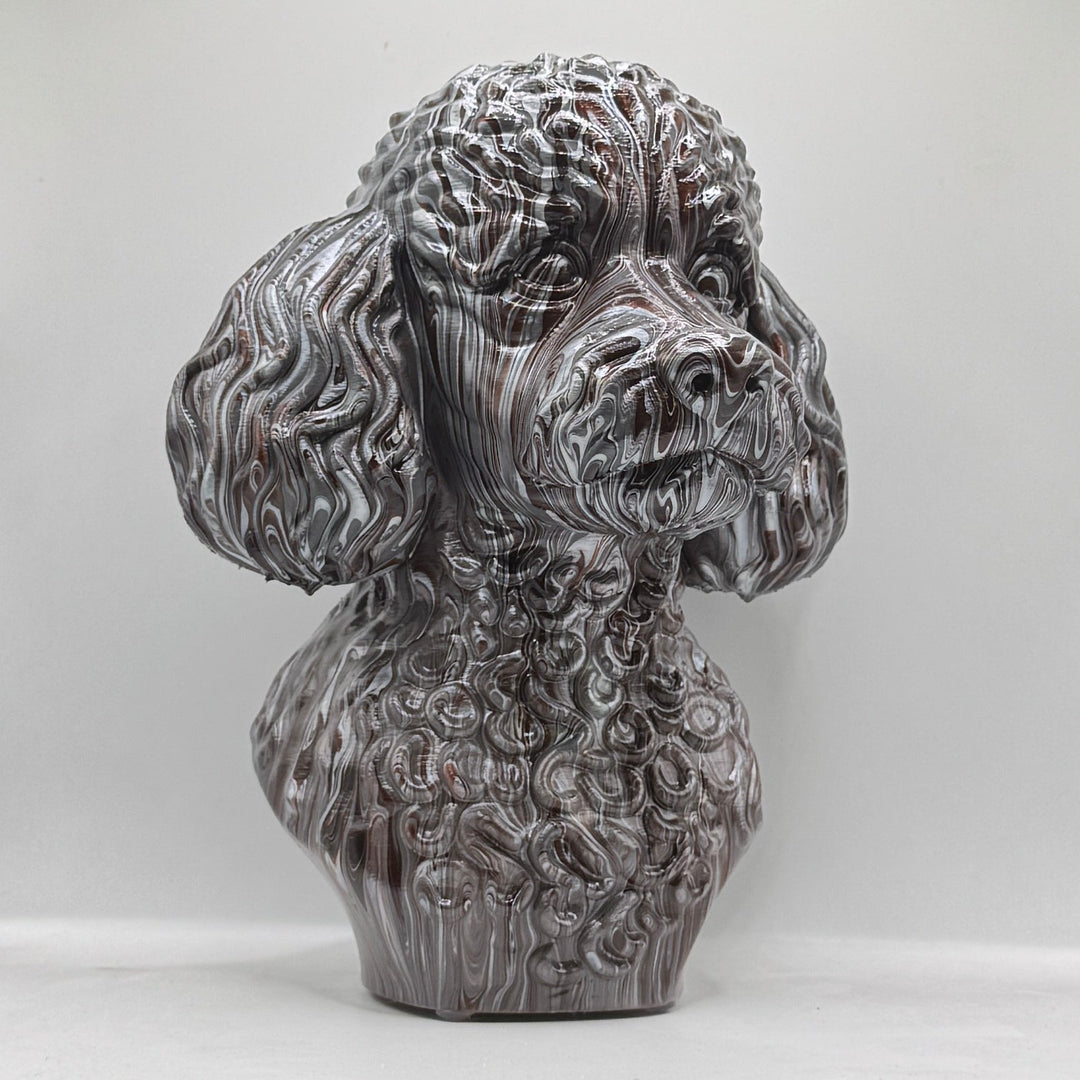 Miniature Poodle Head – Hand Painted