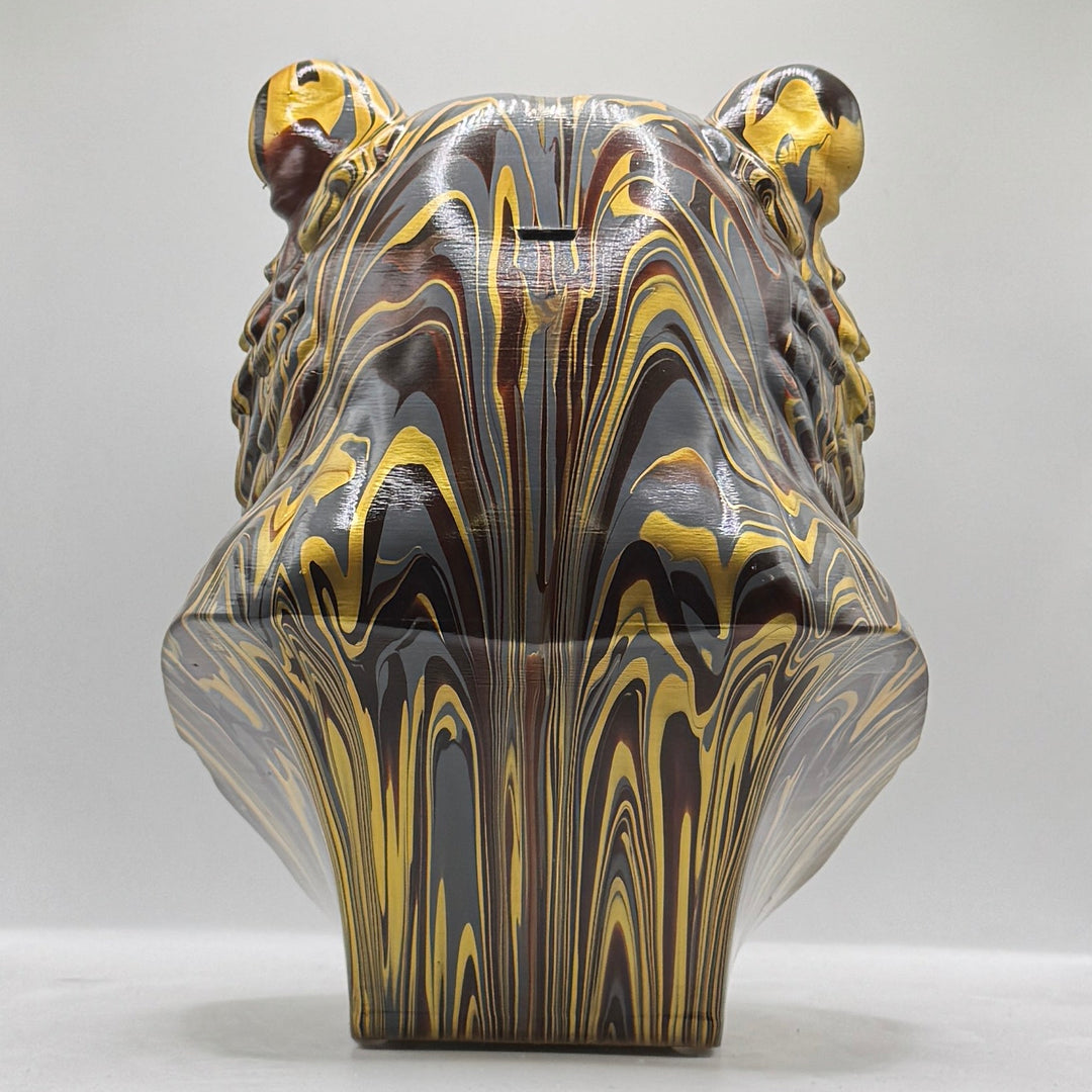 Grizzly Bear Head – Hand Painted