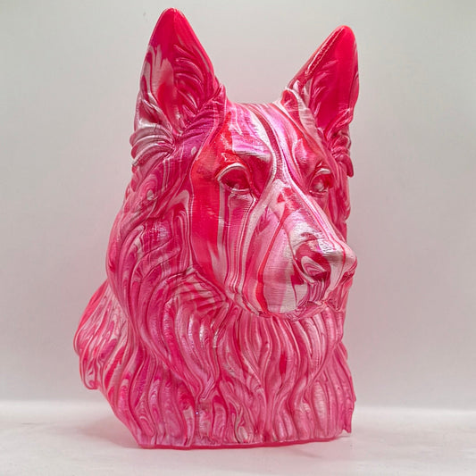 German Shepherd Head – Hand Painted