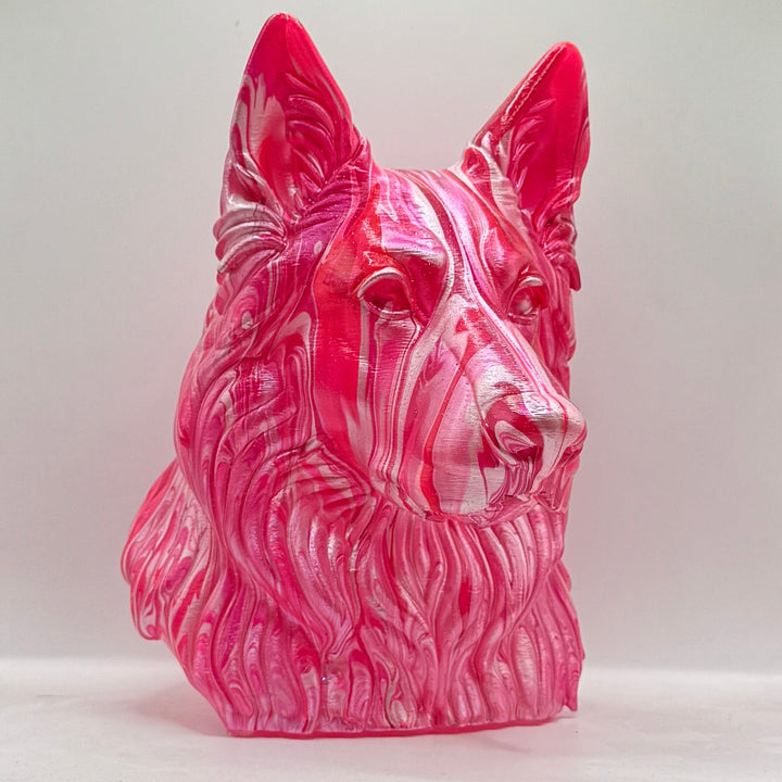 German Shepherd Head – Hand Painted