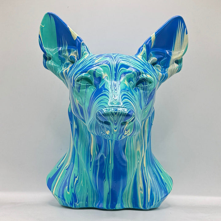 Podenco Head – Hand Painted