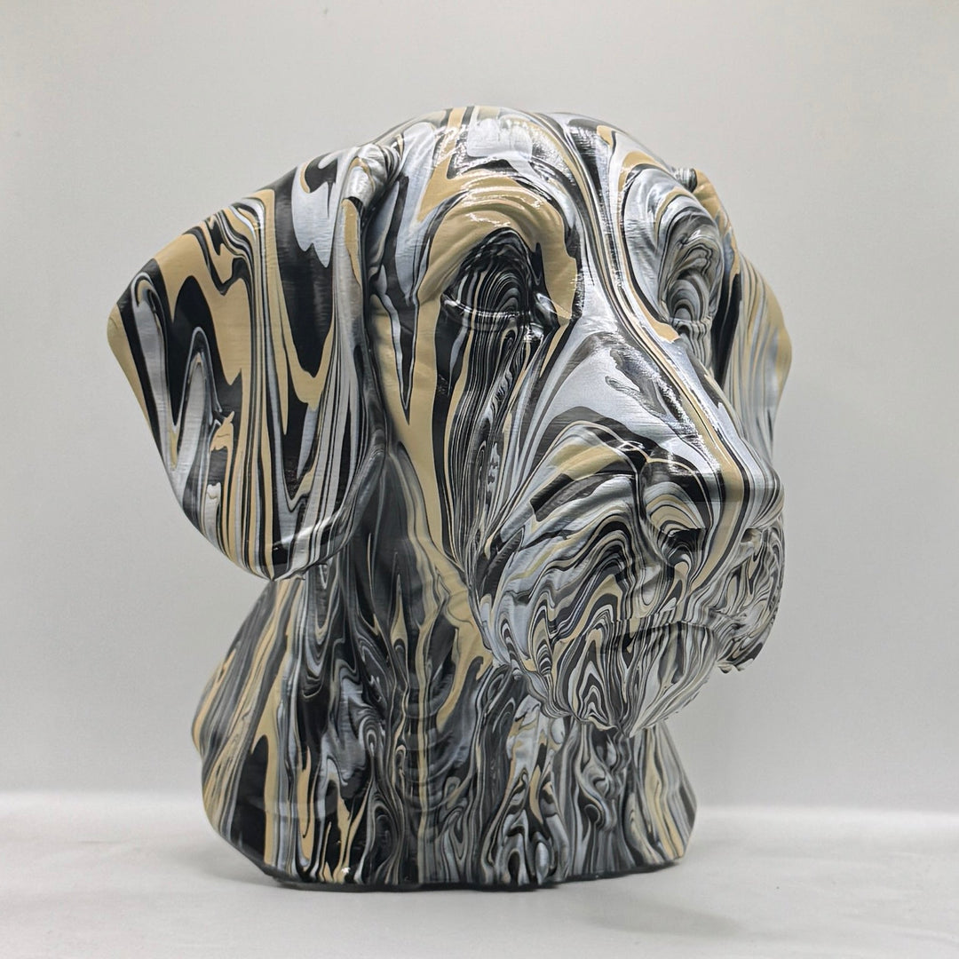Wire-haired Dachshund Head – Hand Painted
