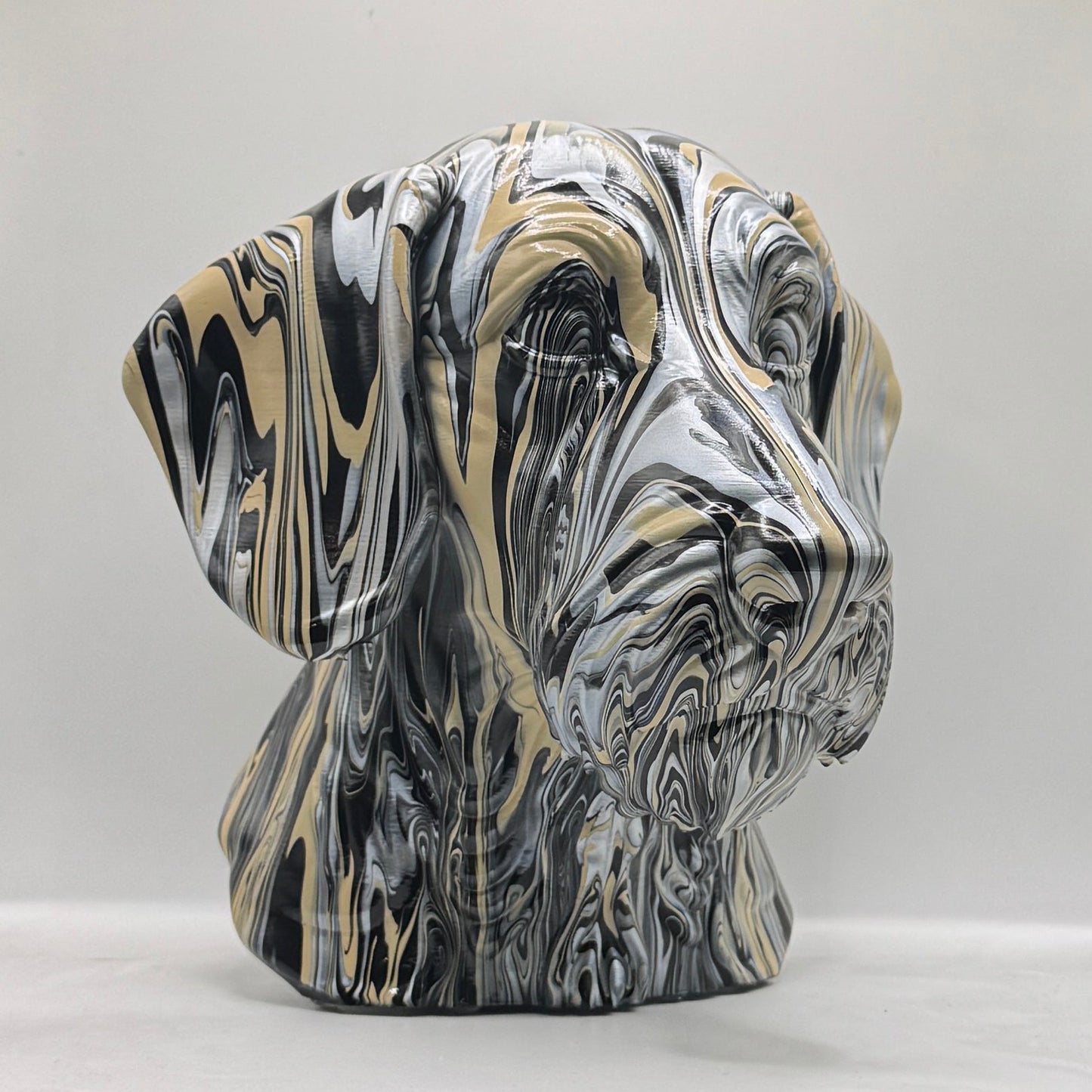 Wire-haired Dachshund Head – Hand Painted