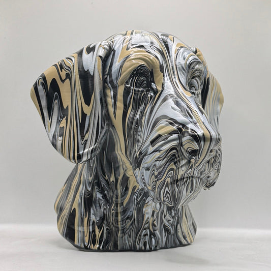 Wire-haired Dachshund Head – Hand Painted