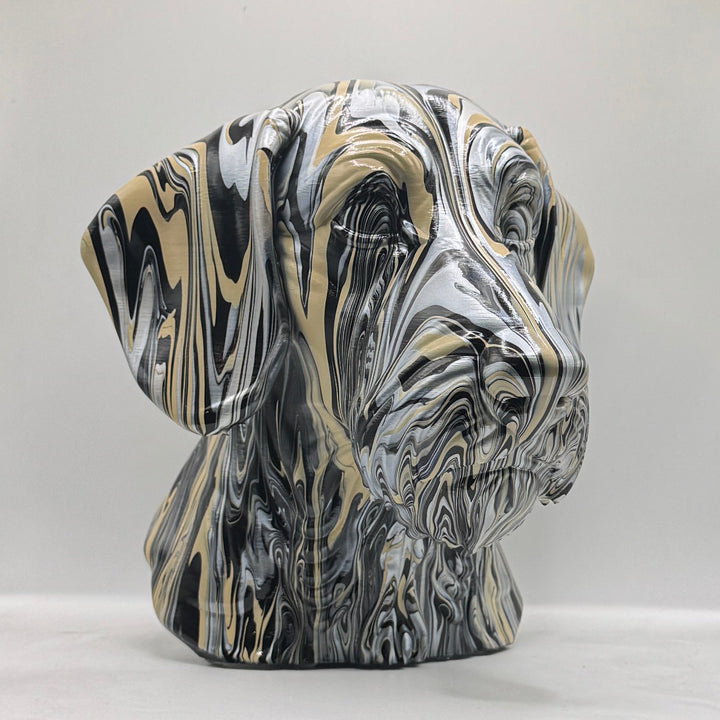 Wire-haired Dachshund Head – Hand Painted