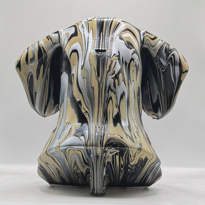 Wire-haired Dachshund Head – Hand Painted