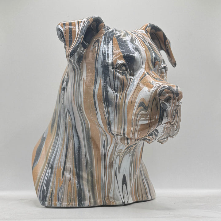 Pitbull (XL) Head – Hand Painted
