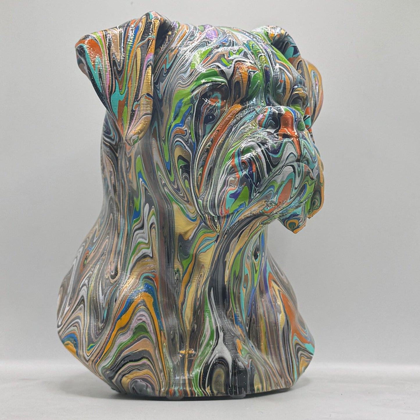 Boxer Head – Hand Painted