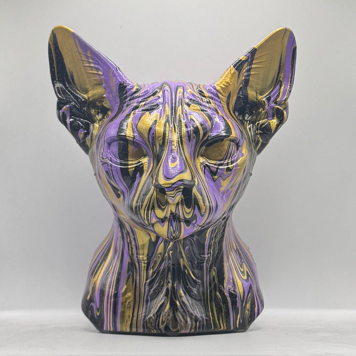 Sphynx Cat Head – Hand Painted