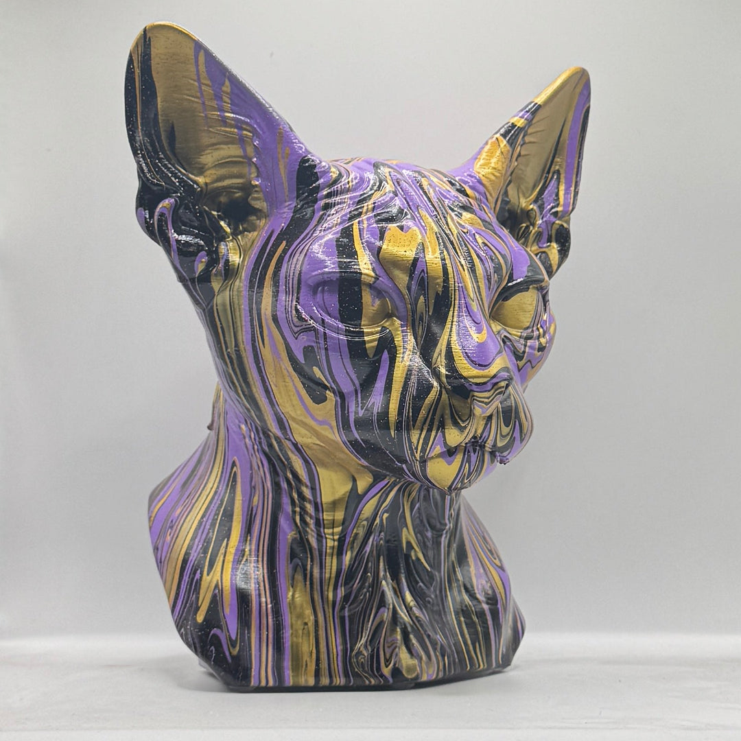 Sphynx Cat Head – Hand Painted