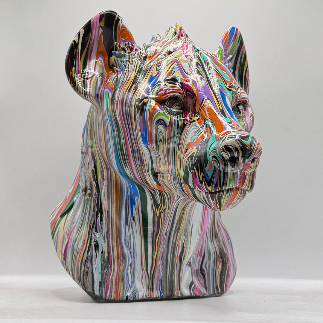 Hyena Head – Hand Painted