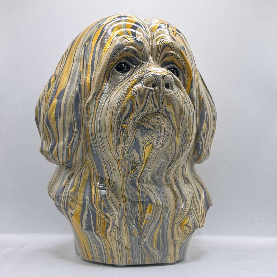 Lhasa Apso Head – Hand Painted