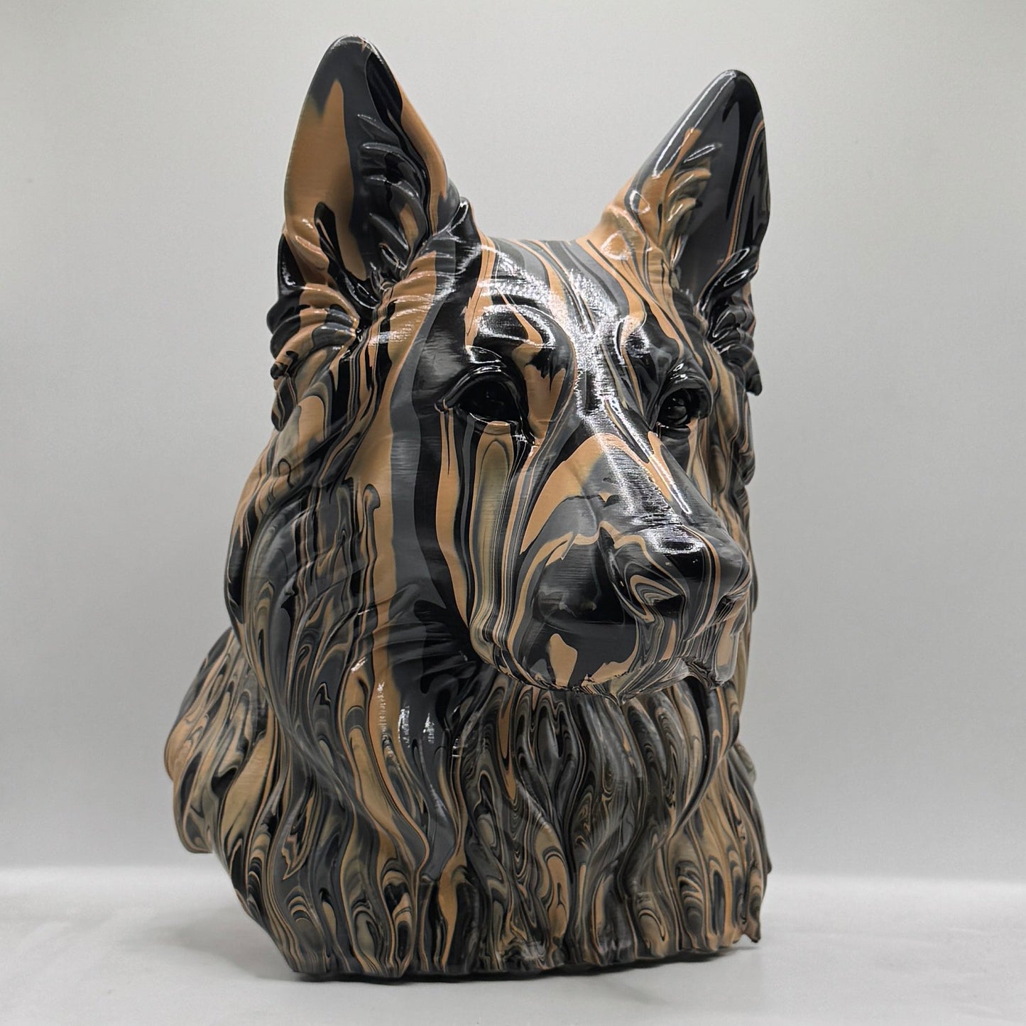 German Shepherd Head – Hand Painted