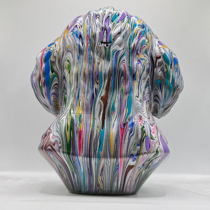 Golden Doodle Head – Hand Painted