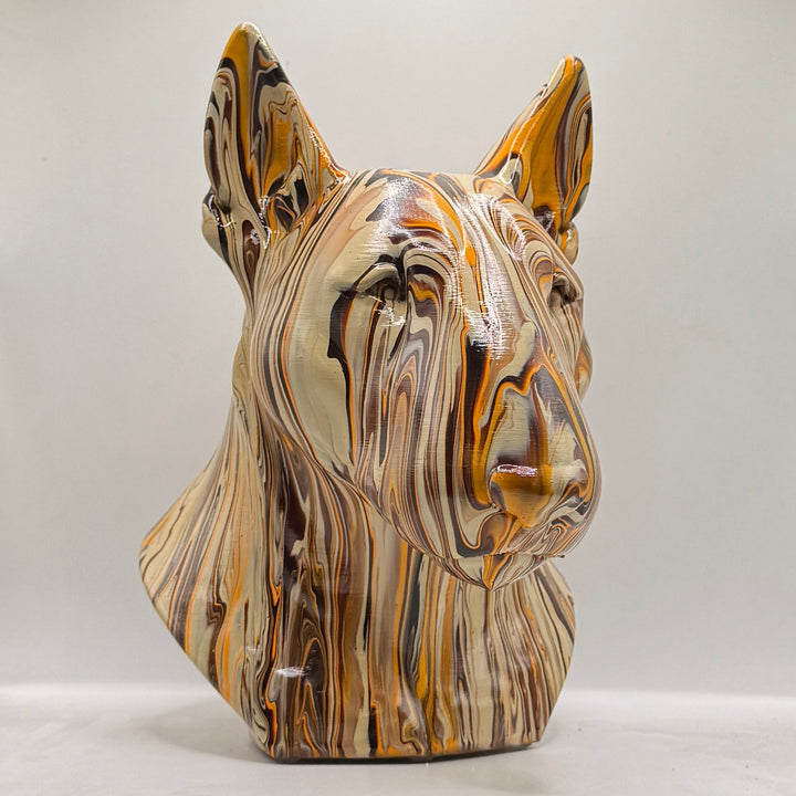 English Bull Terrier Head – Hand Painted