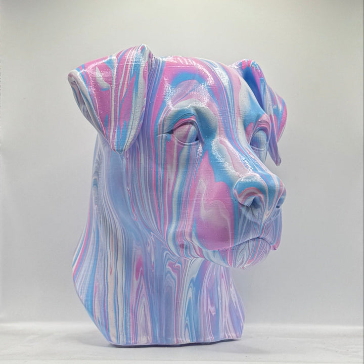 Patterdale Terrier Head – Hand Painted