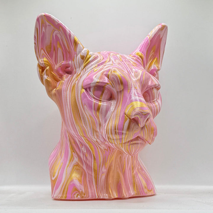 Sphynx Cat Head – Hand Painted