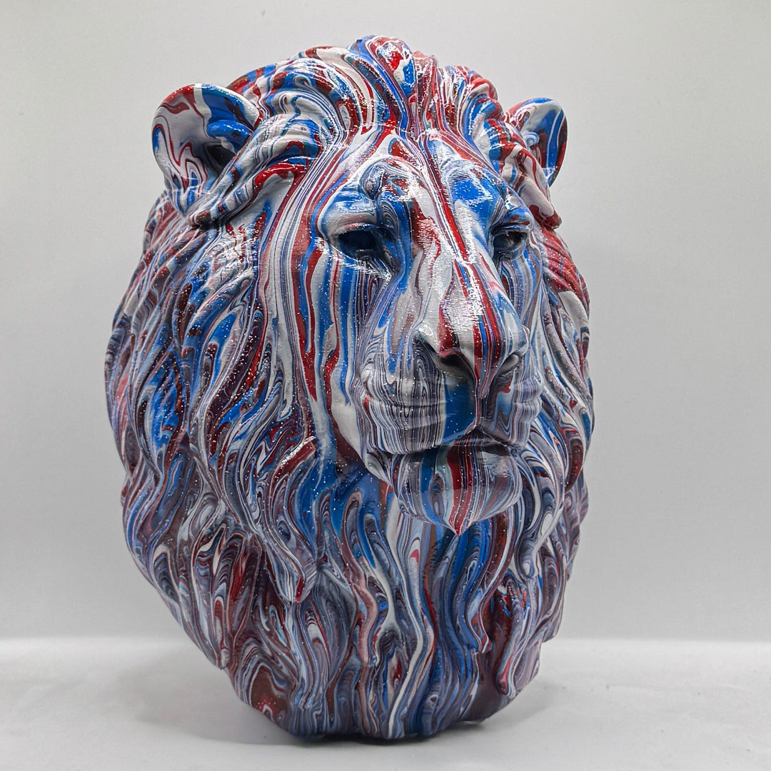 Lion Head – Hand Painted