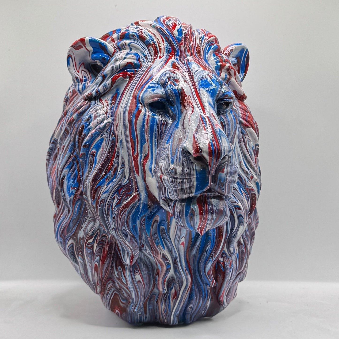 Lion Head – Hand Painted