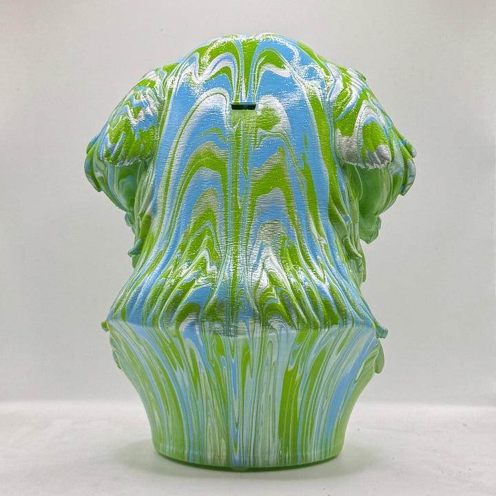 Flat Coated Retriever Head – Hand Painted