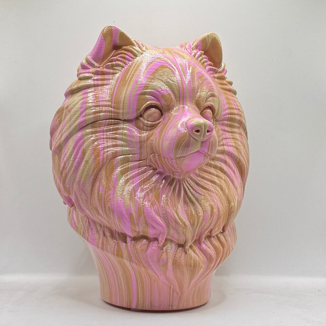 Pomeranian Head – Hand Painted