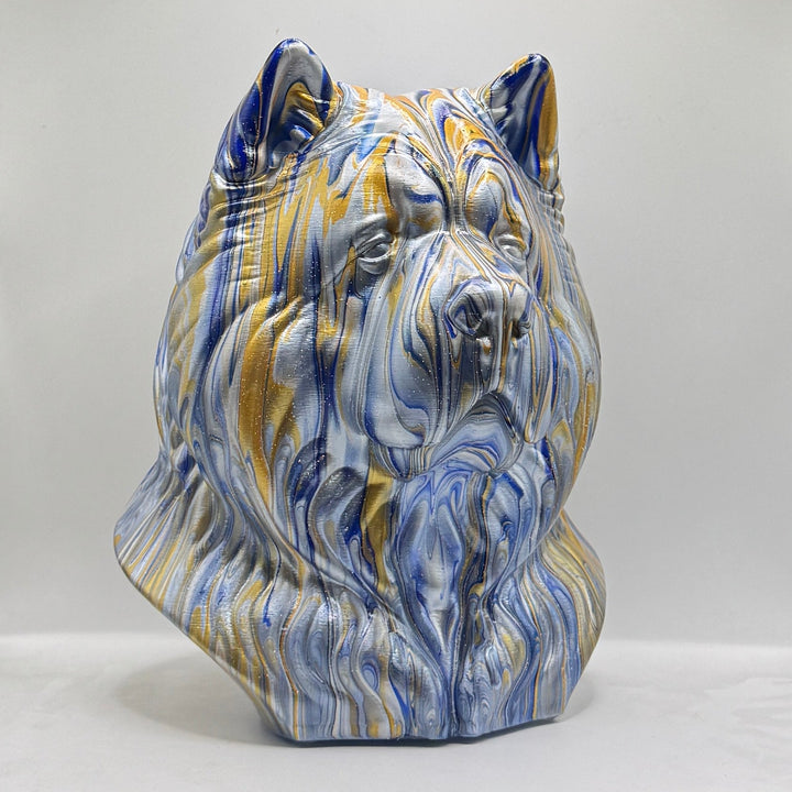 Chow Chow Head – Hand Painted