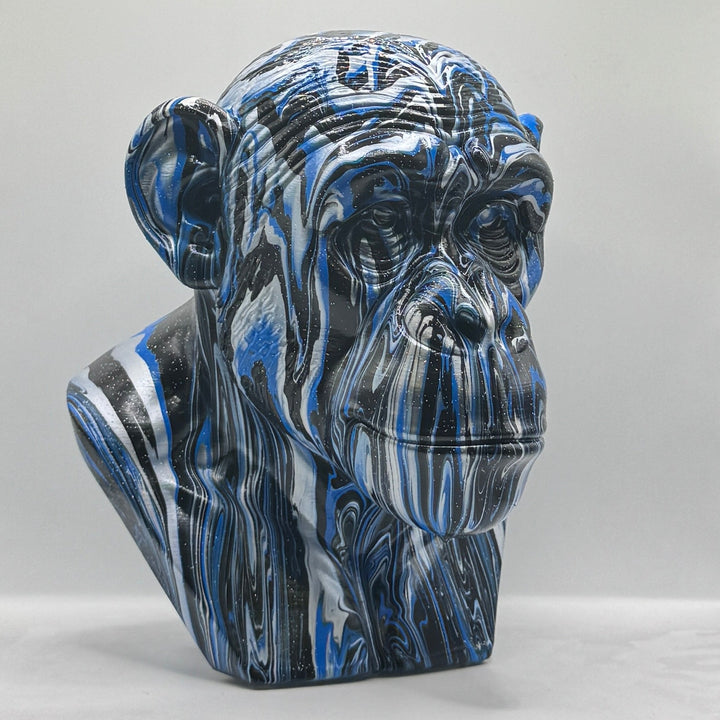 Chimpanzee Head – Hand Painted
