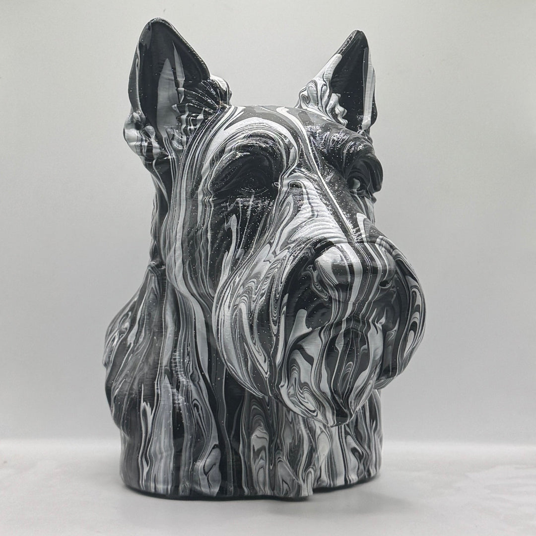 Scottish Terrier Head – Hand Painted