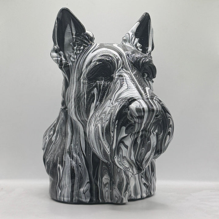 Scottish Terrier Head – Hand Painted