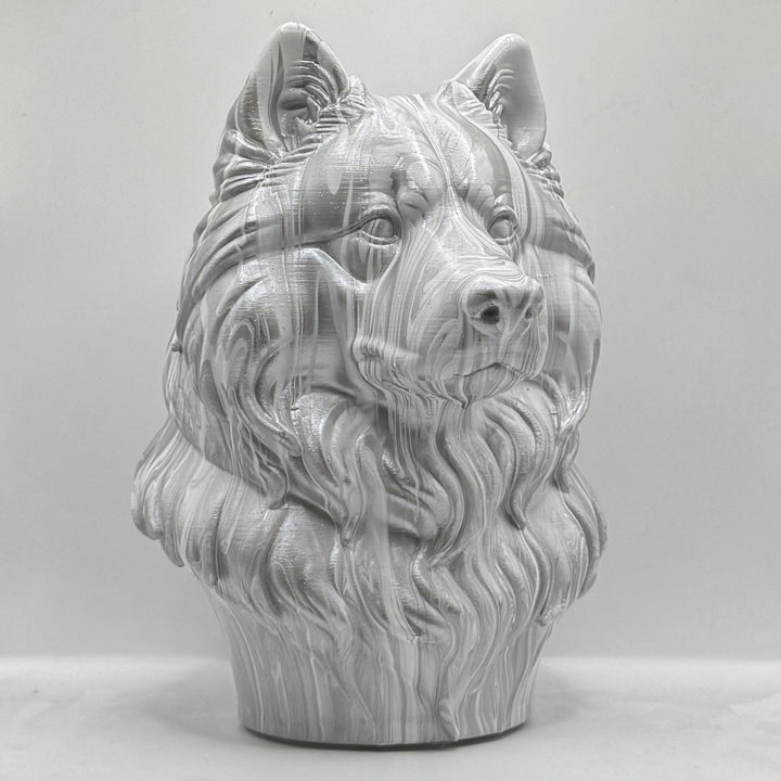 Samoyed Head – Hand Painted