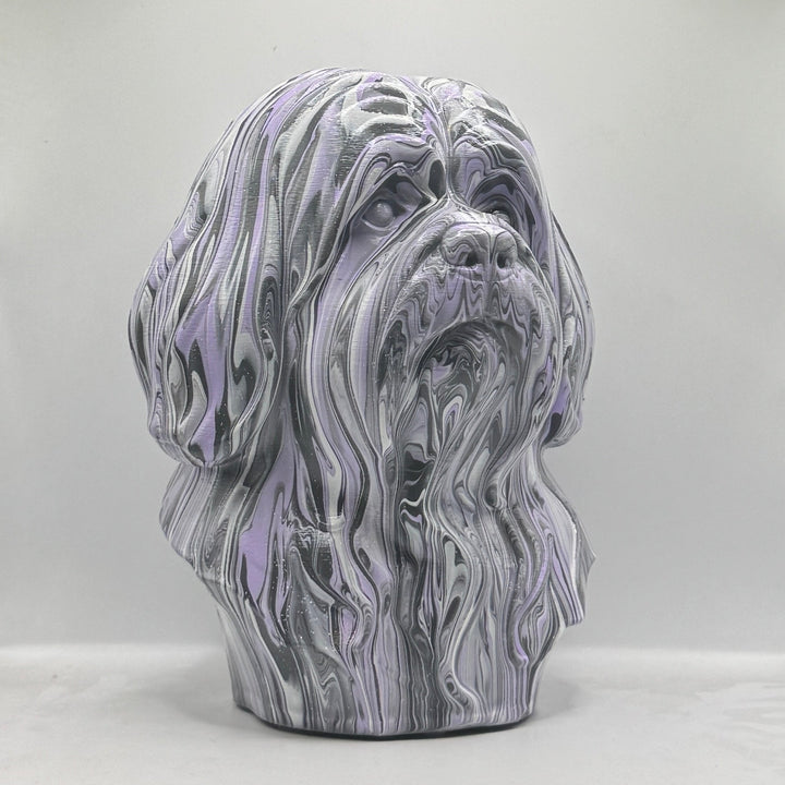 Lhasa Apso Head – Hand Painted