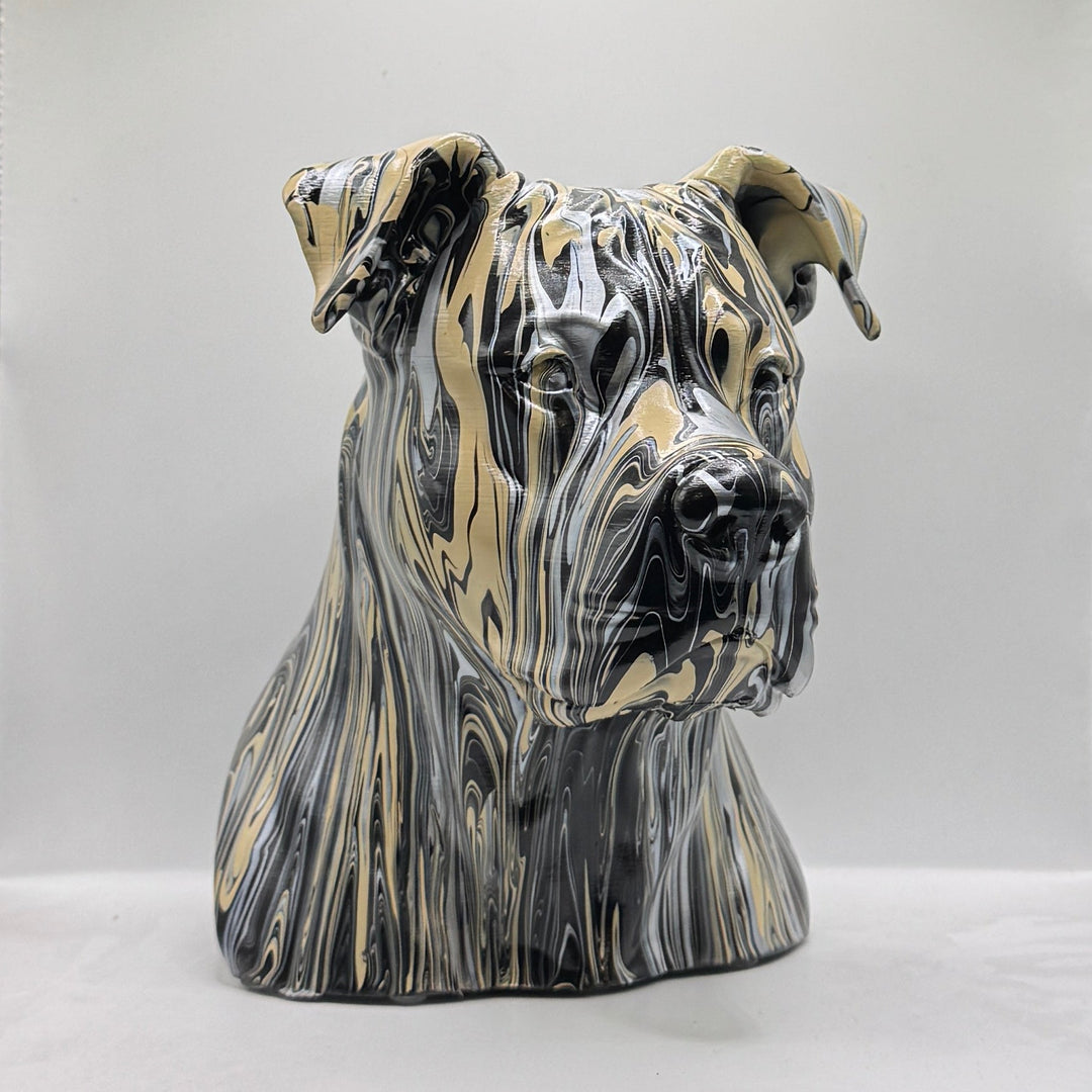 Pitbull (XL) Head – Hand Painted