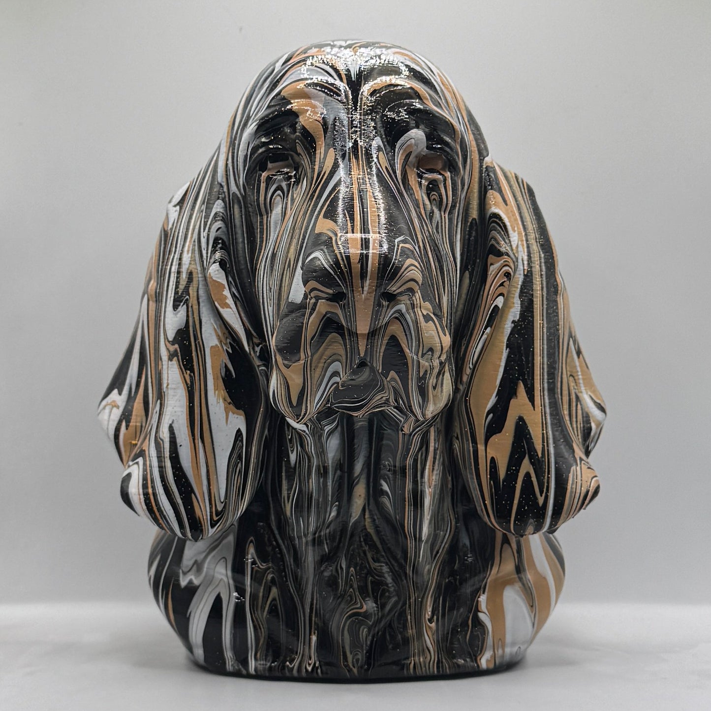 Basset Hound Head – Hand Painted