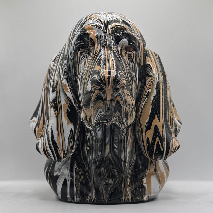 Basset Hound Head – Hand Painted
