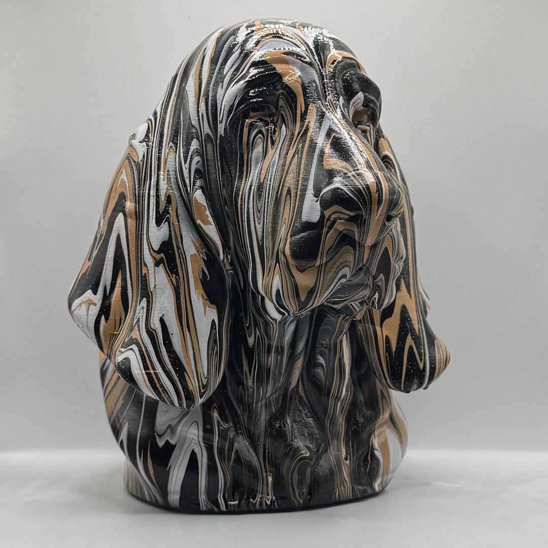 Basset Hound Head – Hand Painted