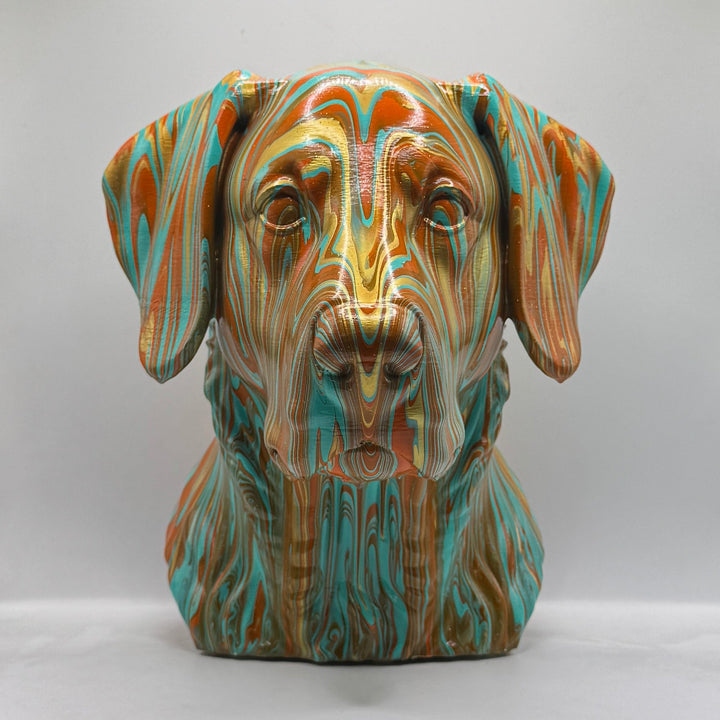 New Zealand Huntaway Head – Hand Painted