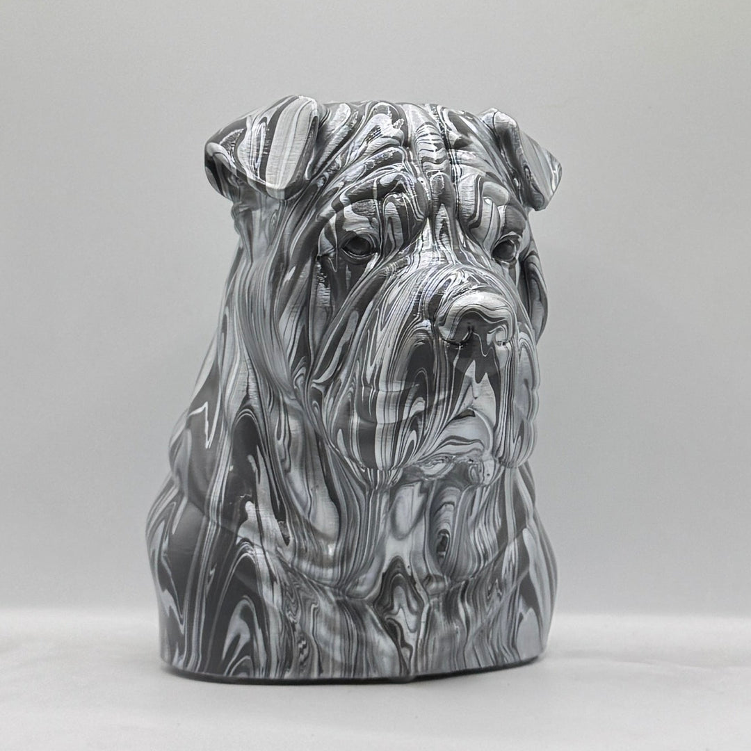 Shar Pei Head – Hand Painted