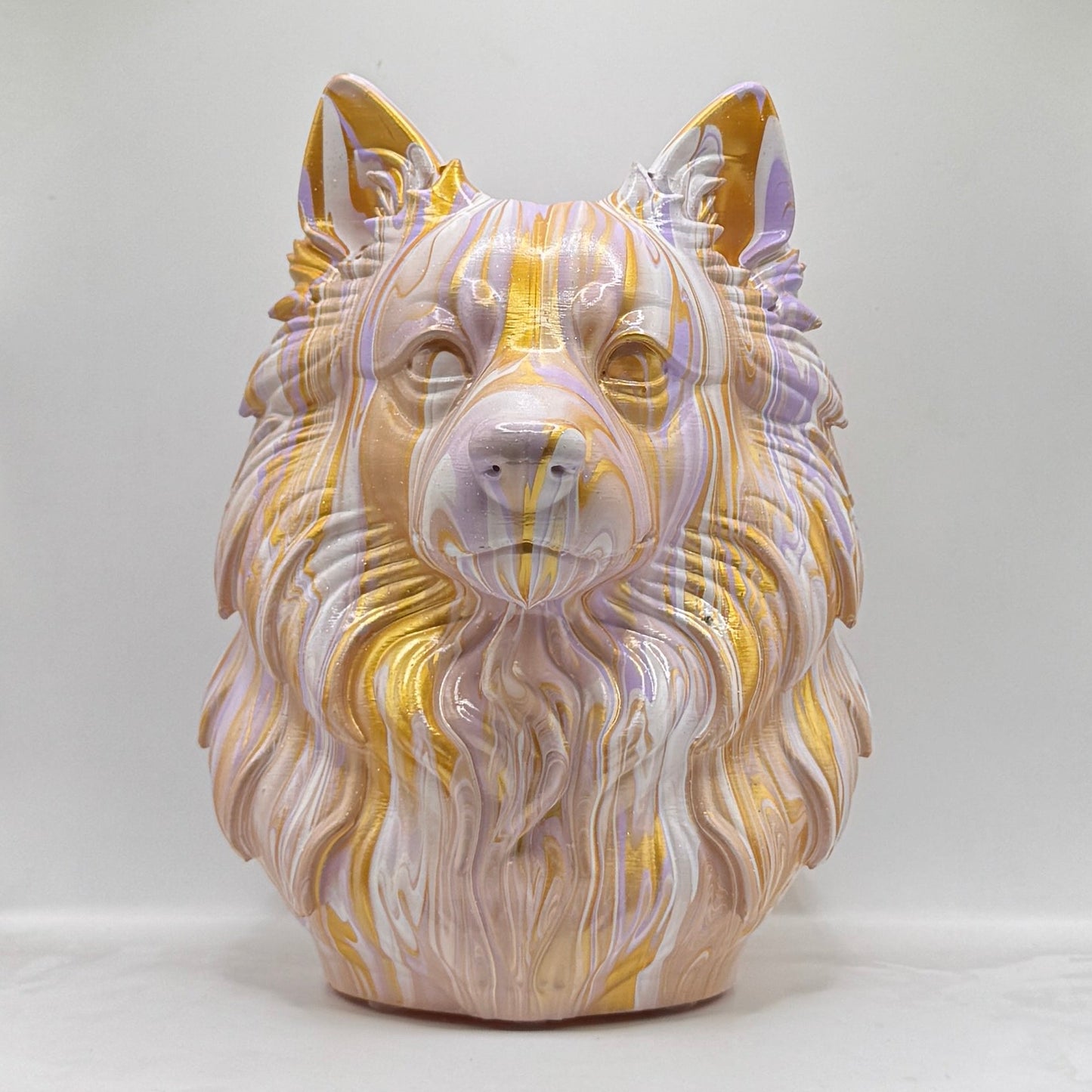 Japanese Spitz Head – Hand Painted