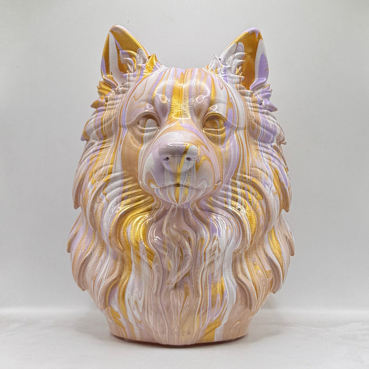 Japanese Spitz Head – Hand Painted