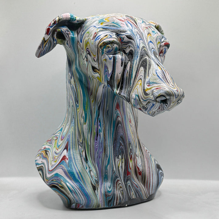 Greyhound / Whippet Head – Hand Painted
