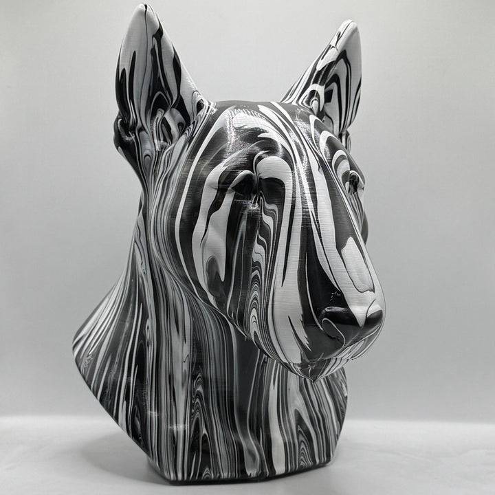 English Bull Terrier Head – Hand Painted