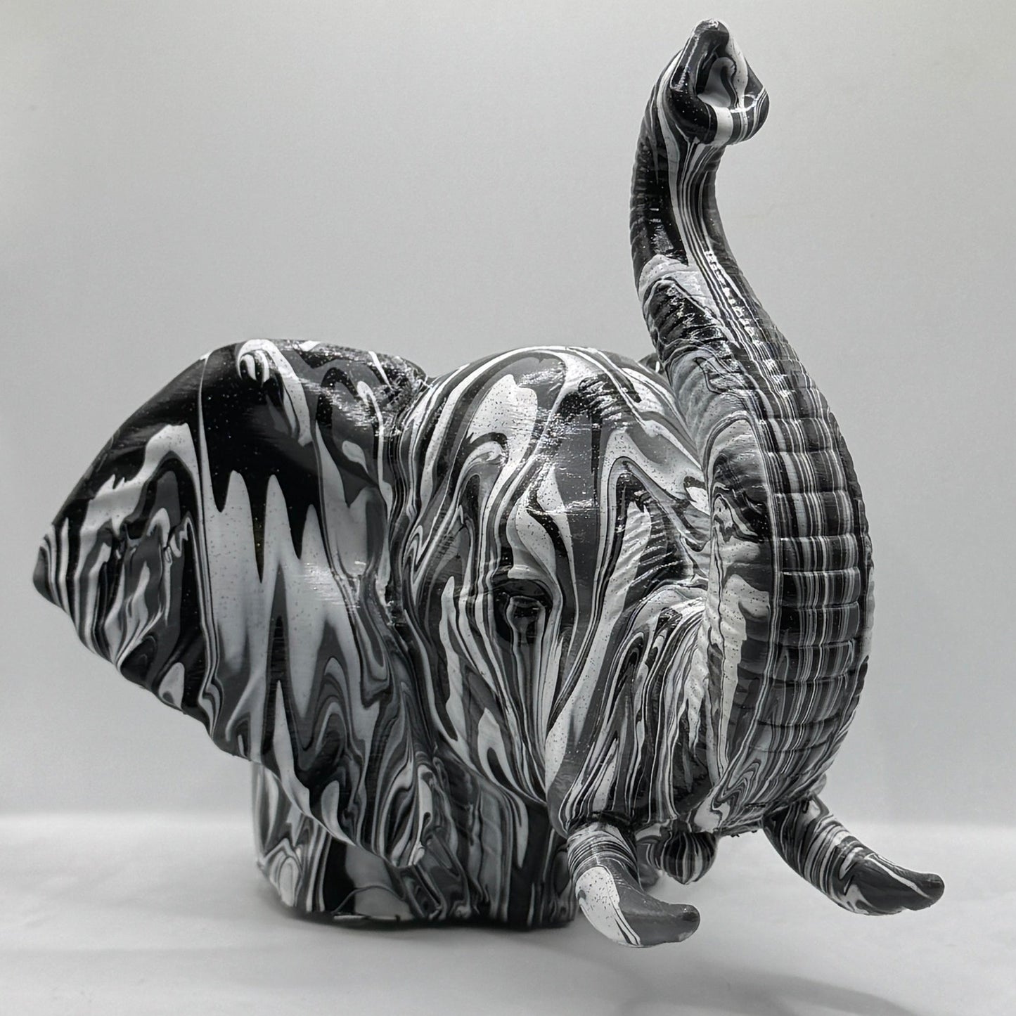 African Elephant Head – Hand Painted